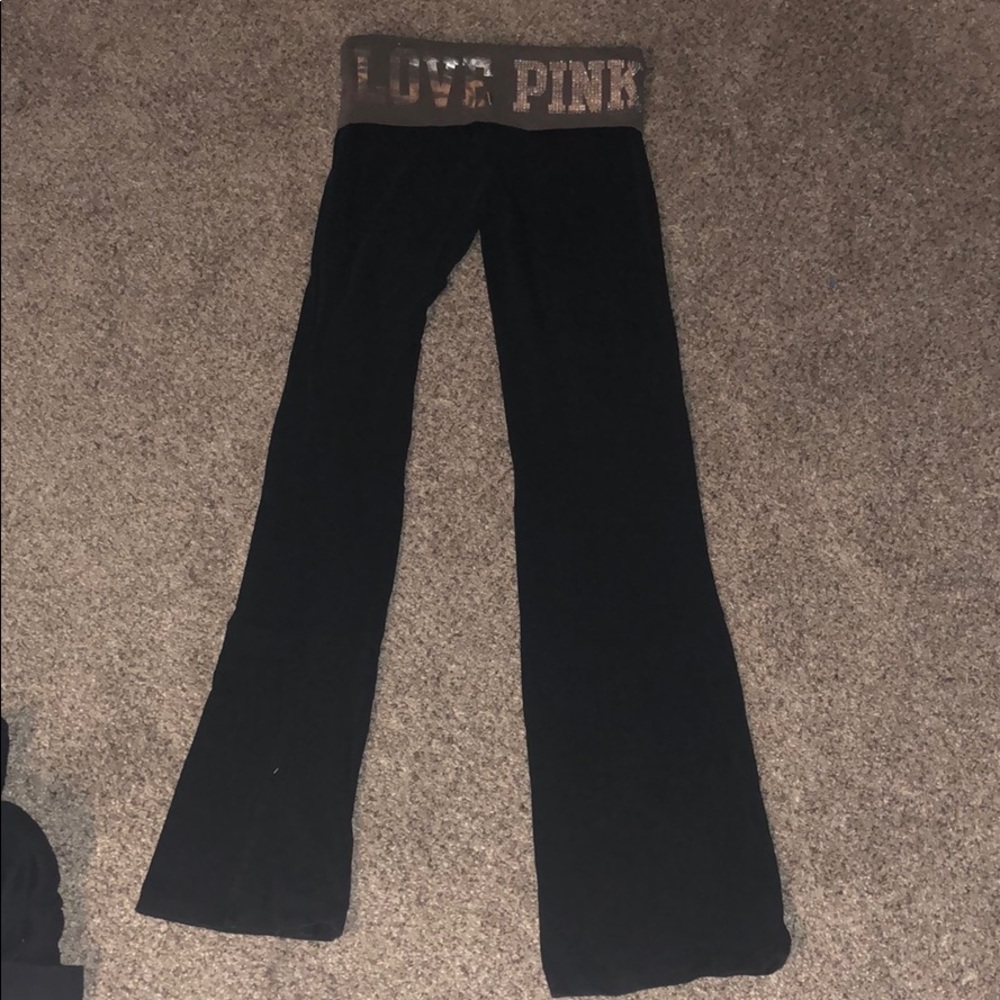 PINK bling yoga pants